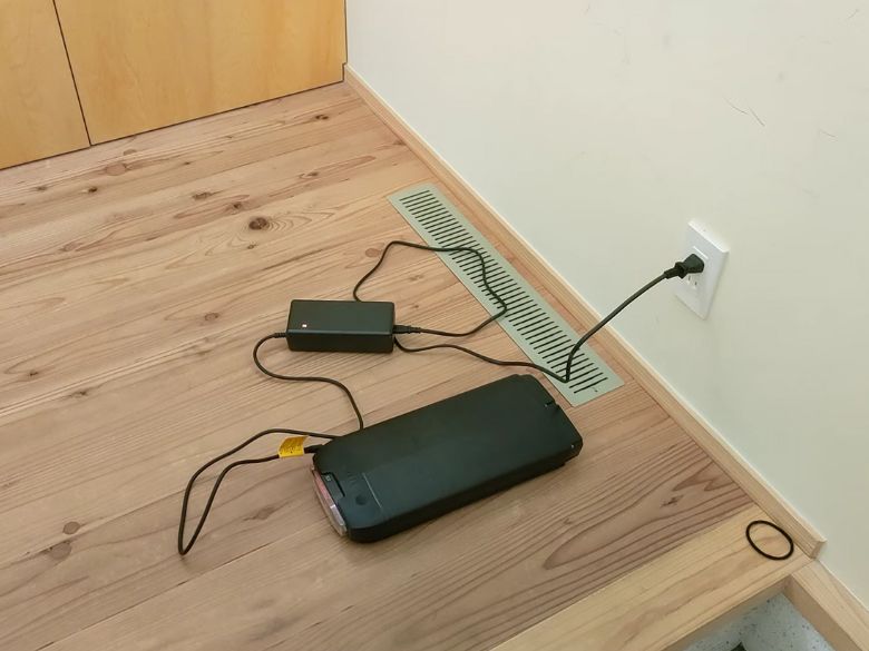 自宅で充電