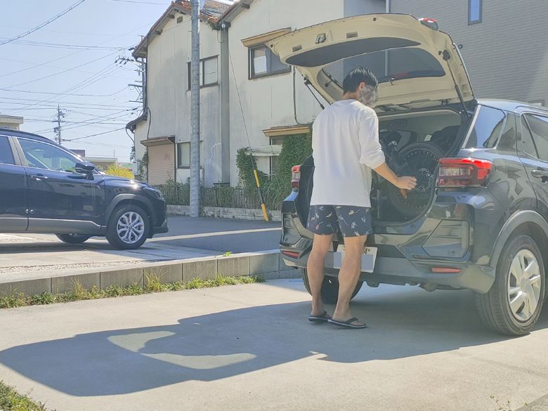 車に積む