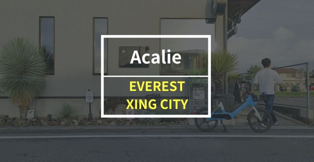 Acalie「EVEREST XING CITY」をレビュー！超強力なモーターが売りのガソリン不要の電動バイク