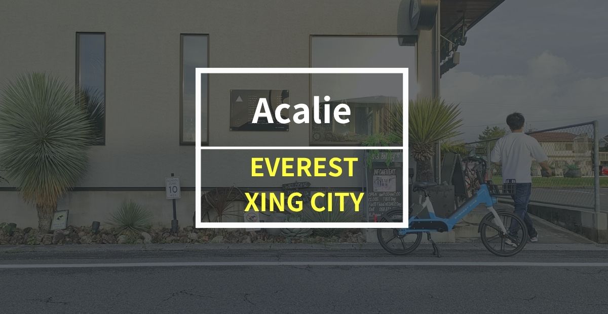 Acalie「EVEREST XING CITY」をレビュー！超強力なモーターが売りのガソリン不要の電動バイク