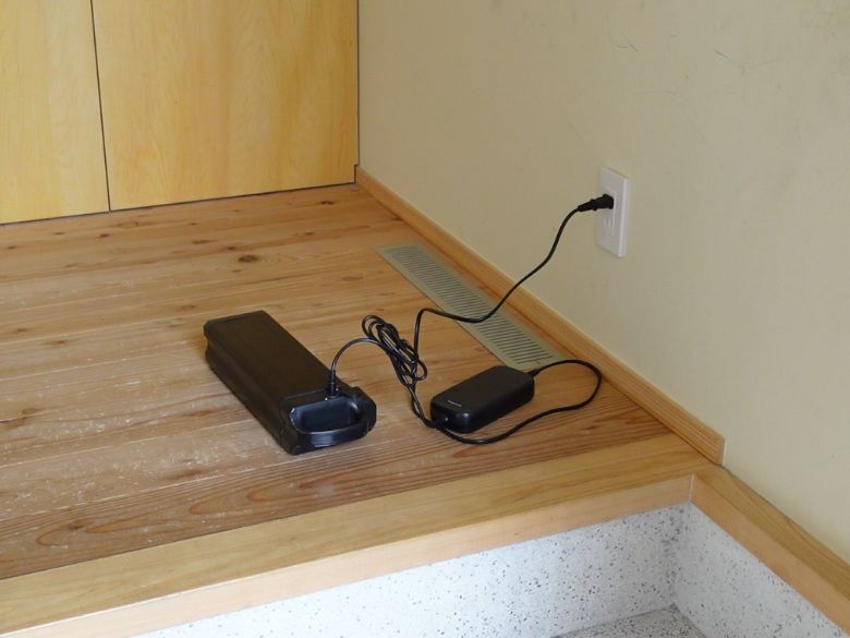 自宅で充電