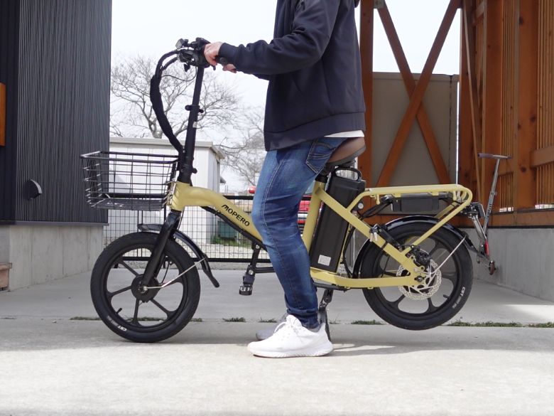 サドルを一番下げたとき