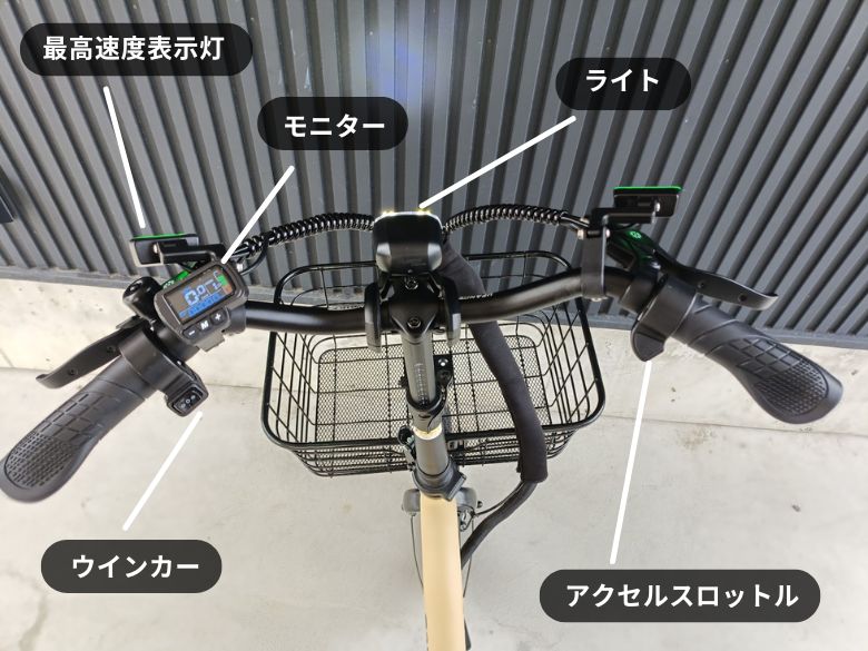 ハンドル周りのパーツ