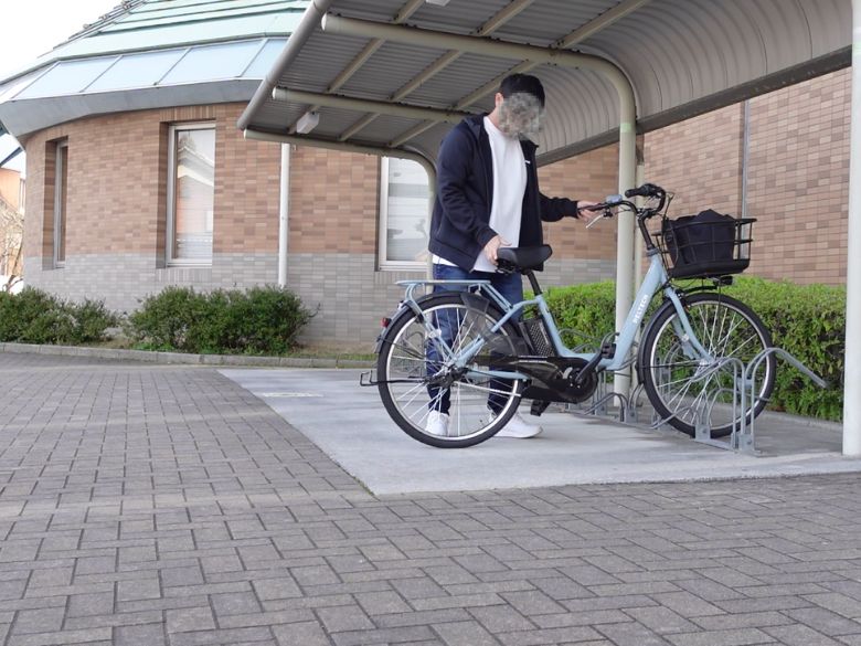 はめ込む駐輪場