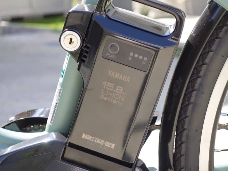 最大124km走れる大容量バッテリー